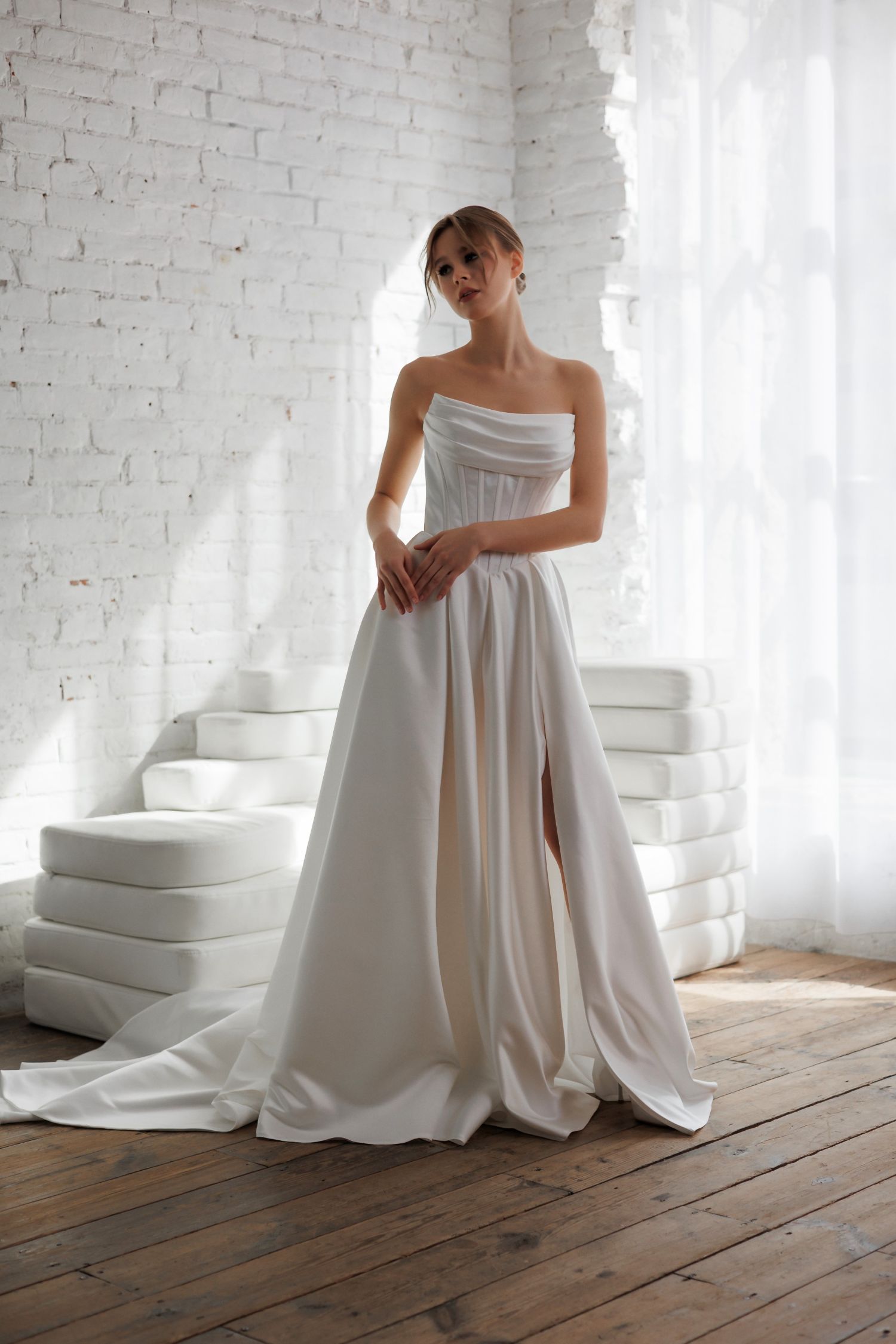 Bride in a couture gown