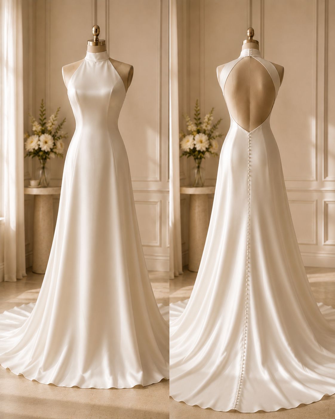 A-line wedding gown