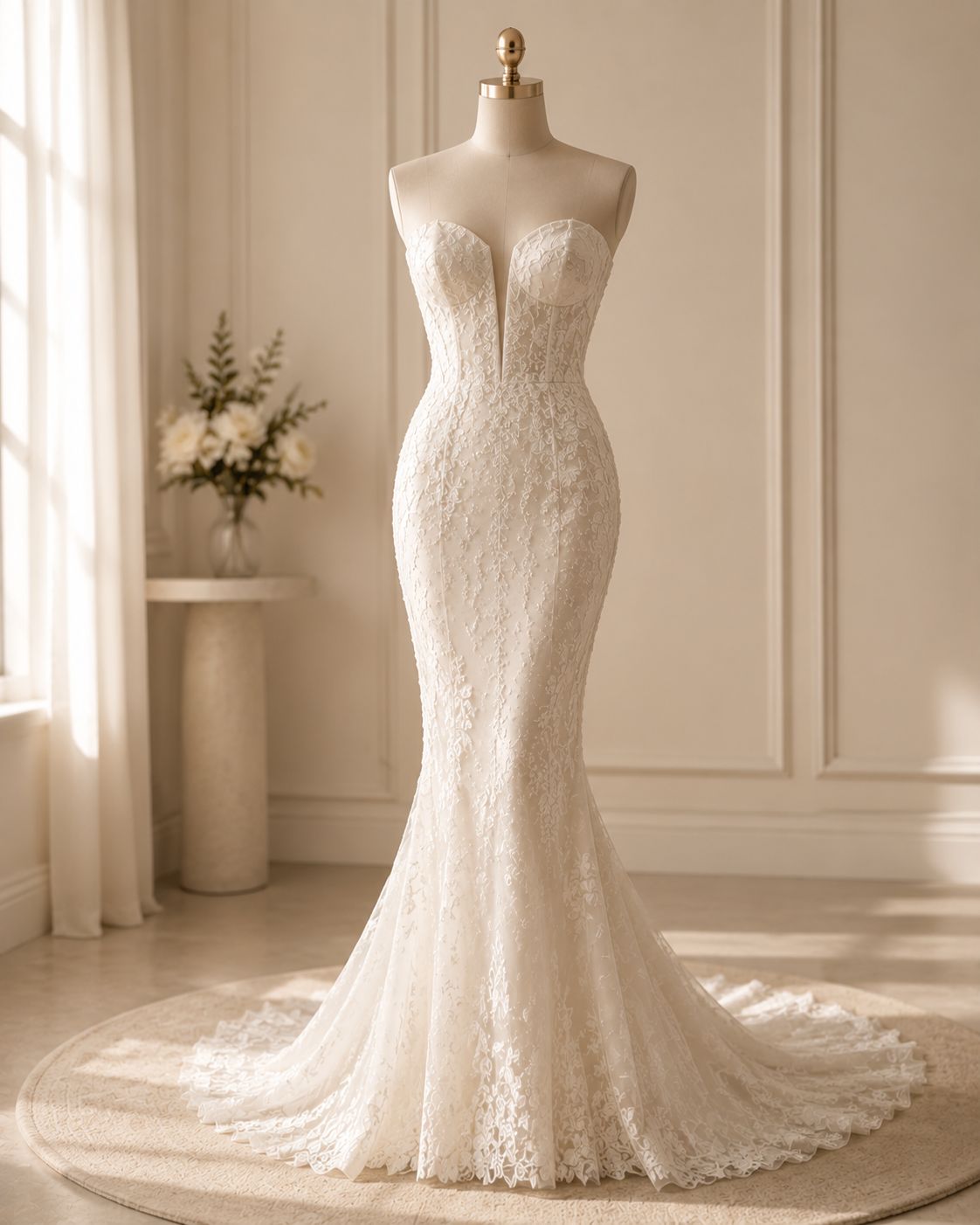 Mermaid wedding gown